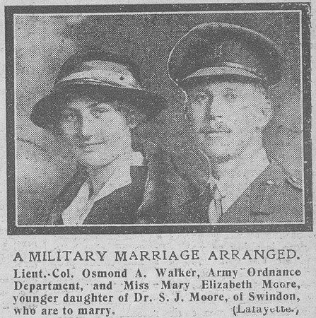 Walker O A Lt Col Army Ordnance Corps The Graphic 31st Dec 1918