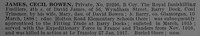 James C B Pte 20296 1st Royal Inniskilling Fusiliers Obit De Ruvignys Roll Of Honour Vol 4