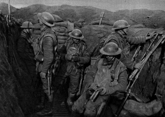 The York And Lancaster Regiment During A Quiet Interval On The Western Front