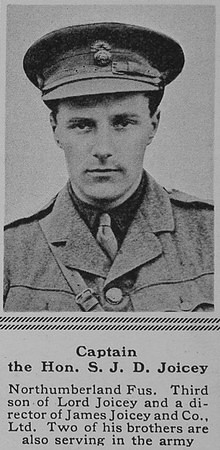 Joicey S J D Captain 10th Northumberland Fusiliers The Sphere 13th May 1916