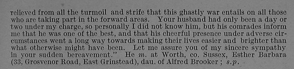 Linfield P F Pte 16044 13th Royal Sussex Regiment Obit Part 2 De Ruvignys Roll Of Honour Vol 4