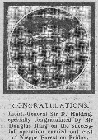Hakin R Lt Gen Sir General Staff The Graphic 2nd July 1918
