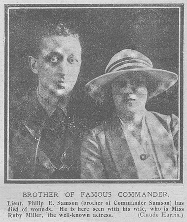 Samson P E Lt 5th Kings Liverpool Regiment The Graphic 26th Oct 1918