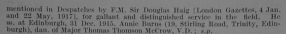Robertson W F Captain 9th Northumberland Fusiliers Obit Part 2 De Ruvignys Roll Of Honour Vol 3