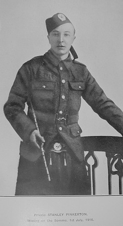Pinkerton S Pte 5665 14th London Regiment