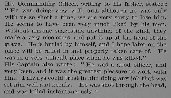 Bird F C 2nd Lt 2nd Kings Shropshire Light Infantry Obit Part 3 The Bond Of Sacrifice Vol 2