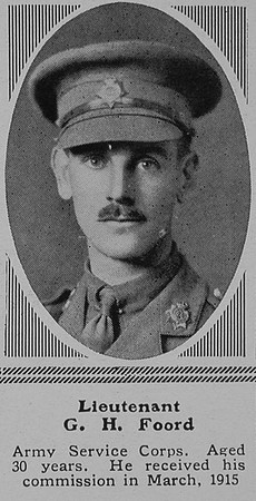 Foord G H Lt ASC The Sphere 27th Nov 1915