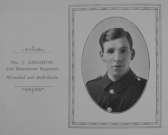 Kingston J Pte 21st Manchester Regiment William Graham Co Roll Of Honour