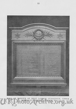 British Jewry Book Of Honour Page 13
