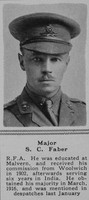 Faber S C Major RFA The Sphere 12th May 1917