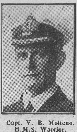 Molteno V B Captain HMS Warrior Royal Navy The Graphic 7th July 1916