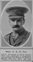 Fair A E B Major RFA The Sphere 13th Oct 1917
