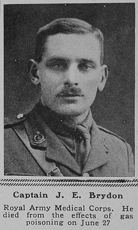 Brydon J E Captain RAMC The Sphere 25th Aug 1917