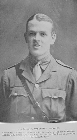 Scoones F V 2nd Lt 3rd Black Watch