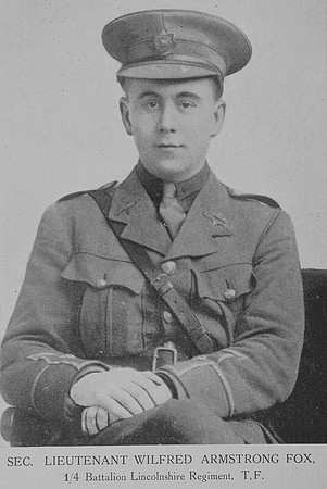 Fox W A 2nd Lt 4th Lincolnshire Regiment