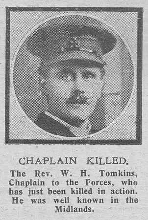 Tomkins W H Rev Army Chaplains The Graphic 29th Oct 1918