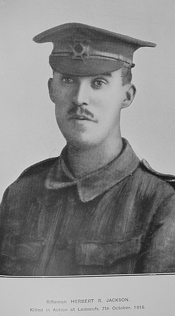 Jackson H R Rfn 473361 12th London Regiment