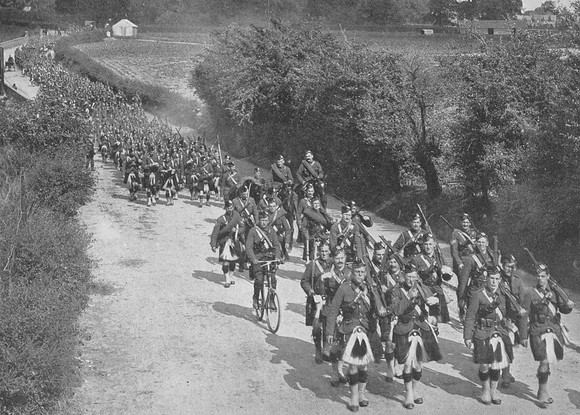 The Gordon Highlanders On The March