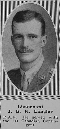 Langley J B R Lt RFC The Sphere 5th Oct 1918