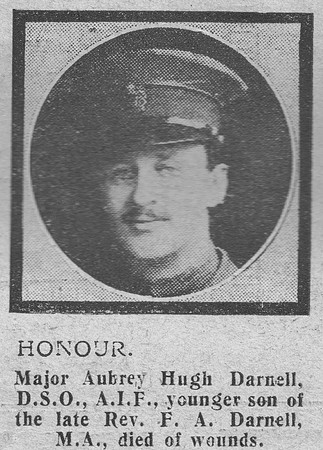 Darnell A H Major 11th Australian Infantry The Graphic 2nd Oct 1918