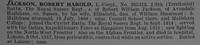 Jackson R H L/Cpl 265312 6th Royal Sussex Regiment Obit De Ruvignys Roll Of Honour Vol 4