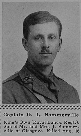 Sommerville G L Captain 3rd Attd 8th King's Own (Royal Lancaster Regiment) The Sphere 18th Nov 1916