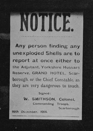 A Military Notice Posted At Scarborough