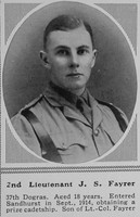 Fayrer J S 2nd Lt Indian Army The Sphere 4th Mar 1916