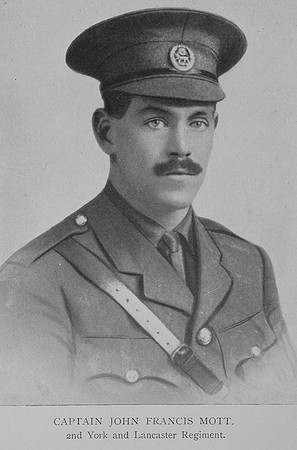Mott J F Captain 2nd York And Lancs Regiment