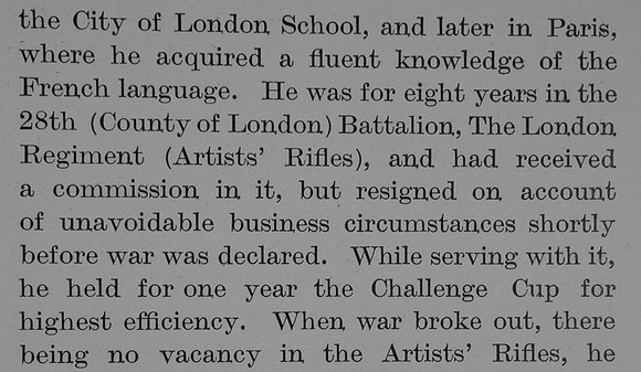 Black F H Lt 1st Royal Warwickshire Regiment Obit Part 2 Bond Of Sacrifice Vol 2