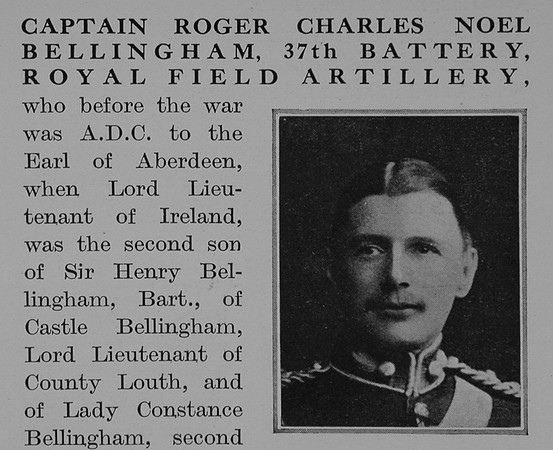 Bellingham R C N Captain Royal Field Artillery Obit Part 1 The Bond Of Sacrifice Vol 2