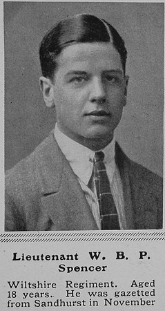 Spencer W B P Lt Wiltshire Regiment The Sphere 8th May 1915