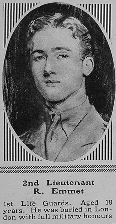 Emmet R 2nd Lt 1st Life Guards The Sphere 27th Nov 1915