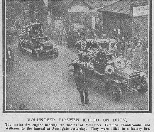 Williams Volunteer Fireman Funeral The Graphic 19th Oct 1918