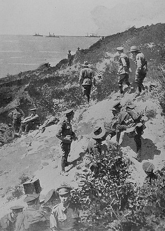 Tending Wounded AT Gaba Tepe After Being Stormed By Australians And New Zealanders