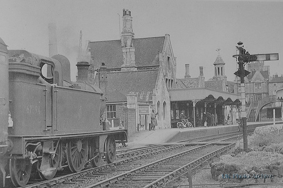 Stamford Town Railway Station Lincolnshire 1950s