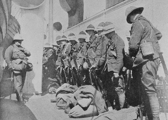 Kit Inspection Before Landing At The Dardanelles