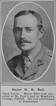 Bell H R Major Tank Corps The Sphere 19th Oct 1918