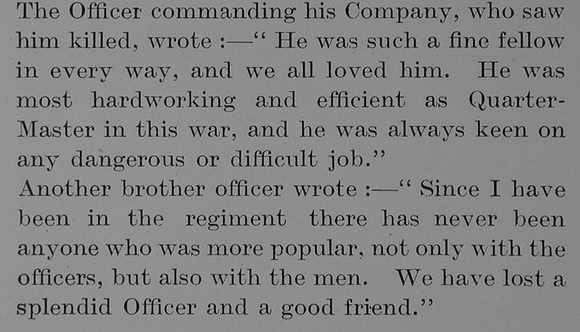 Atkinson J C Lt Indian Army Obit Part 3 The Bond Of Sacrifice Vol 1
