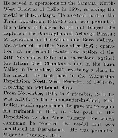 Becher H S Major Indian Army Obit Part 3 The Bond Of Sacrifice Vol 1