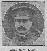 Edye M W J Col Army Service Corps The Graphic 20th Aug 1914