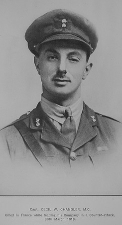 Chandler C W Captain MC 8th Royal Munster Fusiliers
