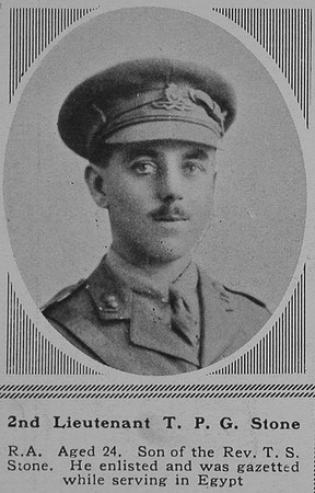 Stone T P G 2nd Lt RFA The Sphere 14th Apr 1917