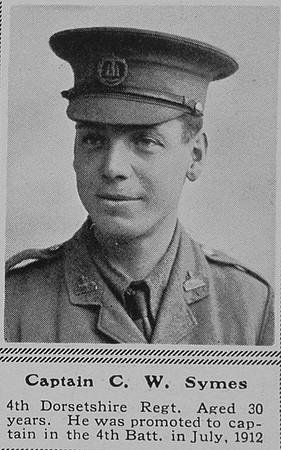 Symes C W Captain 4th Dorset Regt The Sphere 13th Nov 1915