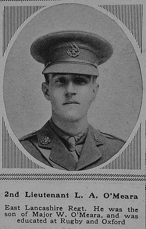 O'Meara L A 2nd Lt 3rd Attd 6th East Lancashire Regiment The Sphere 24th Mar 1917