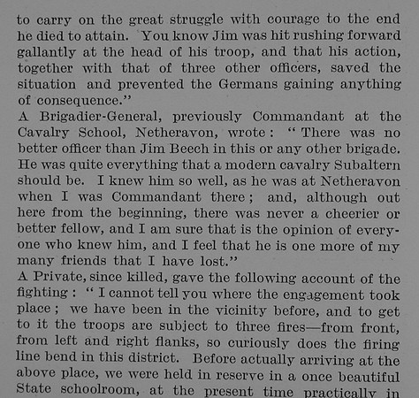 Beech R A J Lt 16th Lancers Obit Part 3 TheBond f Sacrifice Vol 2