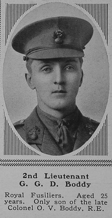 Boddy G G D 2nd Lt 4th London Regt The Sphere 6th May 1916