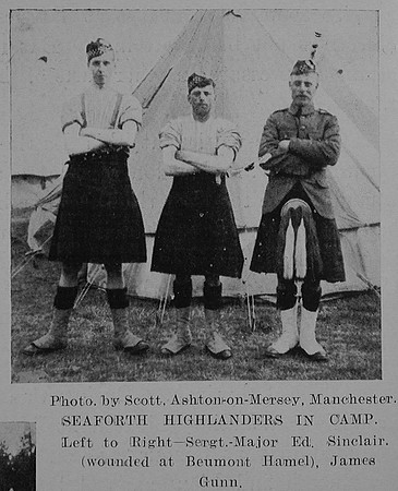Sinclair E Sergt Major  5th Seaforth Highlanders The Sword Of The North Highland Memories Of The Great War - Dugald MacEchern