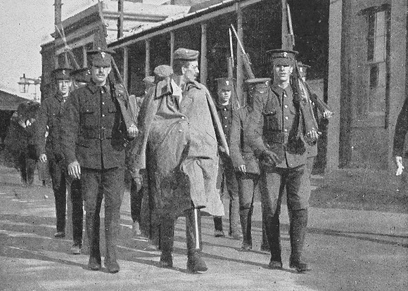 German Prisoners Under Armed Escort On Their WayTo A Camp In Dorchester