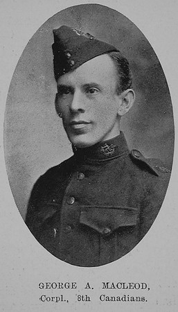 MacLeod G A Cpl 8th Canadian Infantry The Sword Of The North Highland Memories Of The Great War - Dugald MacEchern